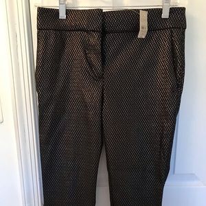 NWT Loft black and gold pants.